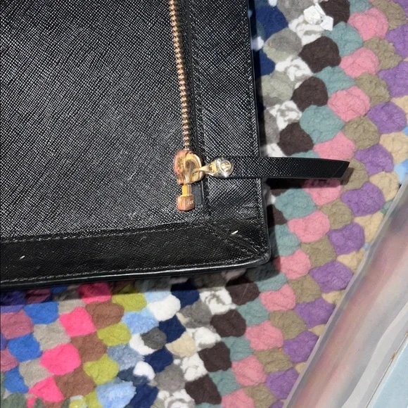 Henry Bendel -  Black Leather laptop Tote - Picture 11 of 15